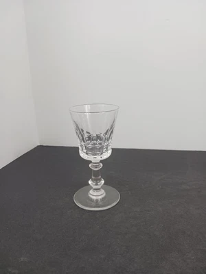 $15 • Buy ONE - Val St Lambert Crystal Clear 3 7/8  Tall Cordial Wine Liqueur Glass