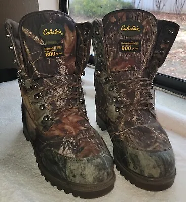 Cabela's Mens Camo Hunting Boots 10M Flawless Clean Condition Never Worn  • $65