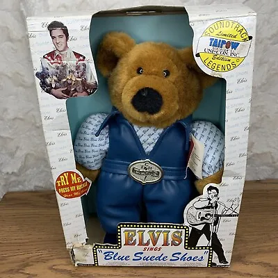 Elvis Presley Teddy Bear “Blue Suede Shoes   Taipow Legends '94 Rare See Desc. • $20