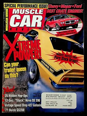 Muscle Car Review Magazine March 2000 Chevy Mopar Ford Crate Engines Nova SS 396 • $11.99