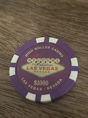 Las Vegas Nevada Casino Chip Magnet Double Sided Lucky Chip / High Roller • £12