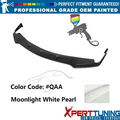 Fits 14-17 Infiniti Q50 Q50S Sport Front Lip ABS 3PCS #QAA Moonlight White Pearl • $258.29