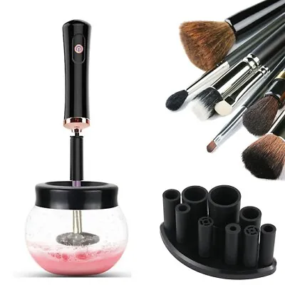 Electric Make Up Brush Cleaner Dryer Set Machine Cosmetic Auto Clean Quick Dry • £11.99