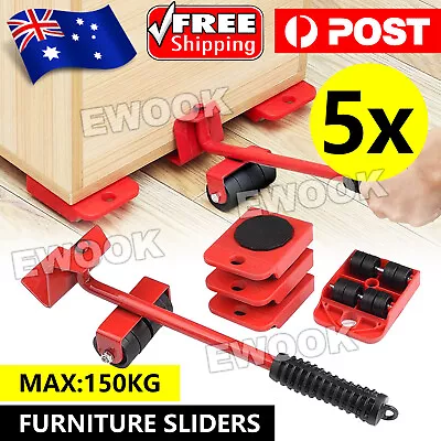 $25.95 • Buy Heavy Furniture Moving Lifter Roller Move Tool Set Wheel Mover Sliders Kit AU