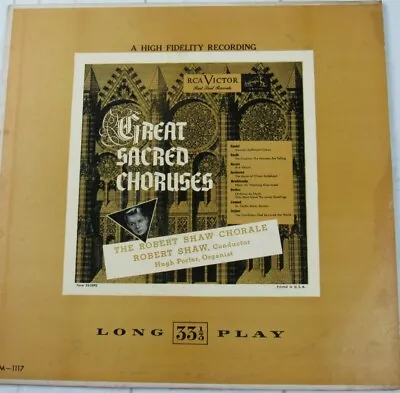 Great Sacred Choruses Vinyl Record LP • $13.99