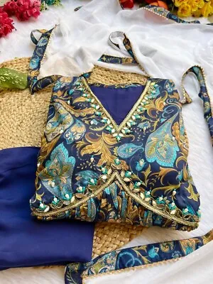 Indian Women Sharara Kurti Salwar Kameez Designer Ethnic Pakistani Plazzo Suit • £41.33