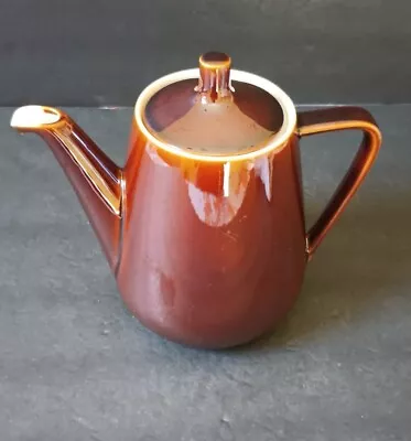 Villeroy & Boch Teapot Brown Glaze Mid Century Modern Luxembourg W/ Lid 7  • $32