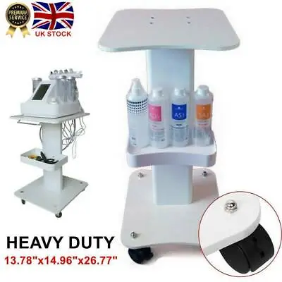 3 Tiers Beauty Salon Trolley Wheels SPA Machine Storage Rolling Trolley Cart UK • £44.99