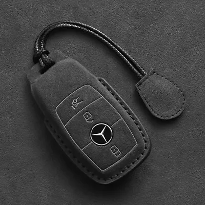 Alcantara Case Key For Mercedes AMG S-Class G E C A GLS GLC. GLA GLBCLA • $25