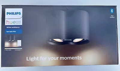 £60 • Buy 2 X Philips Hue Pillar White Ambiance Double Ceiling SpotLight LED [GU10]+Dimmer