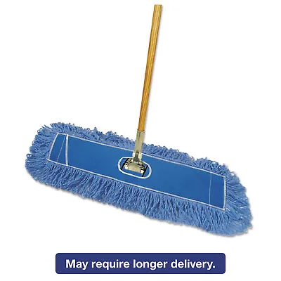 Boardwalk Looped-End Dust Mop Kit 36 X 5 60  Metal/Wood Handle Blue/Natural • $41.29