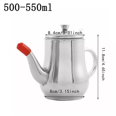 Stainless Steel Filter Oil Pot | Wine Pot | Pouring Oil Bottle | Oil Tank • $10.19