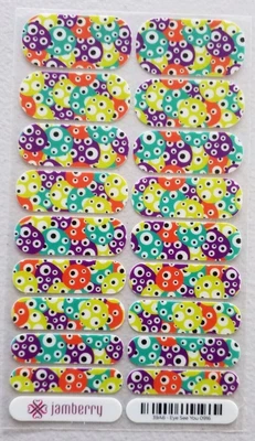 $7 • Buy Jamberry Nail Wraps Full Sheet Eye To See You Halloween Retired November 2018