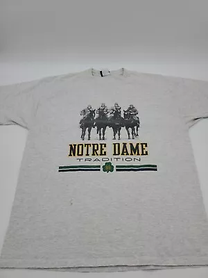 Vintage Notre Dame Tradition T-shirt Mens XLarge Gray Football Sports..#6367 • $5.70