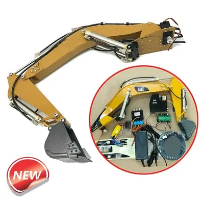Huina 580 Modified RC Hydraulic Excavator Arm Assembly DIY Oil Pump System Kit • $853.14