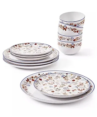 Martha Stewart Harvest 12-Pc Dinnerware Set Service For 4 OPEN BOX • $55