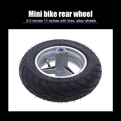 Metal Rubber 110/50-6.5 Rear Wheel Rear For Mini Pocket Bike Rim Hub Inner Tube • $45