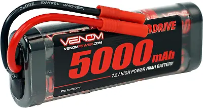 Venom 7.2V 5000Mah 6-Cell Nimh Battery With HXT 4.0Mm Plug • $63.99