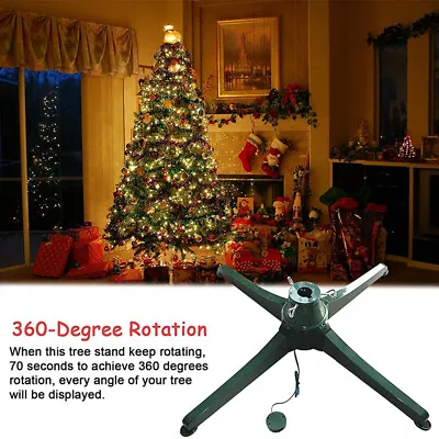 Rotating Christmas Tree Base Detachable Electric Tree Stand Heavy Duty Holder AU • $70.99