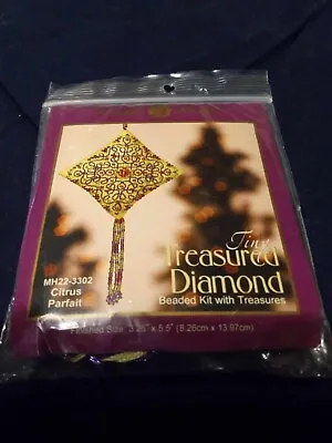 Mill Hill Tiny Treasured Diamond Beaded Kit Citrus Parfait MH223302NEW FREE SHIP • $12