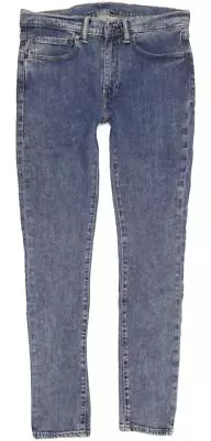 Levi's 519 Men Blue Skinny Slim Stretch Jeans W34 L31 (95633) • £22.99