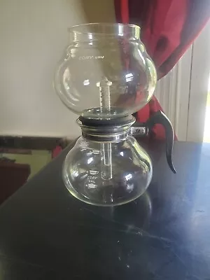 $100 • Buy Vintage Cory Dru Glass  Stove Top Double Bubble  Vacuum Percolator Coffee Pot