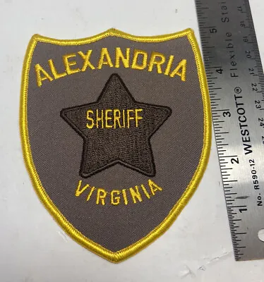 $5 • Buy VTG Obsolete Police Patch Sheriff Alexandria Virginia VA Star Shield