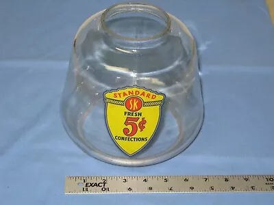 $28.80 • Buy Vintage STANDARD SK  Glass Globe For 5 Cent GUM CANDY, OR PEANUT Vending Machine