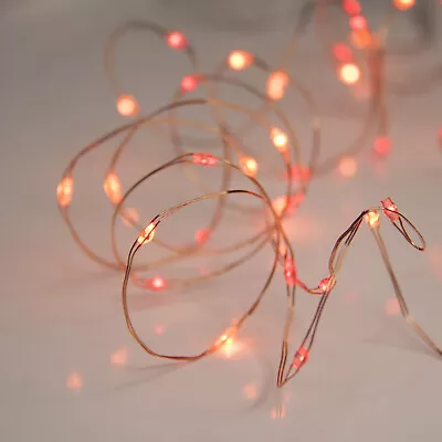 Qbis Battery Fairy Lights  With Timer On Thin Wire. Micro String Lights • £7.49