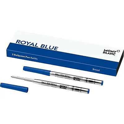 Montblanc Ballpoint Pen Refills (B) Royal Blue 124491 – Refill Cartridges Wit... • $39.99