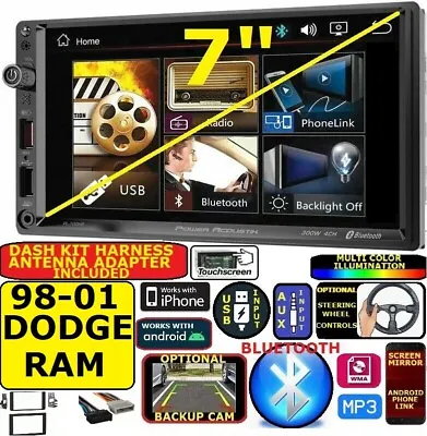 98 99 00 01 Dodge Ram 6.2  Bluetooth Usb Aux Car Radio Stereo Pkg • $209.99