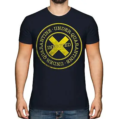 Under Quarantine Mens Printed T-shirt Vampire Zombie Invasion Apocalypse Killing • £9.95
