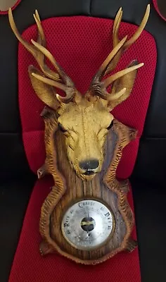 Vintage Plastic Stag Barometer Tissot Thermometer 45cm Long Made In GB • £15.89