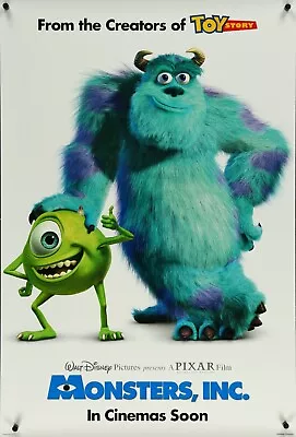 Monsters Inc - Original DS Movie Poster - D/S 27x40 INTL Advance • $24.89