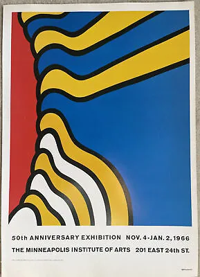 Nicholas Krushenick - Minneapolis Institute Of Arts 1966 Poster - Pop Art 1 • £9.99