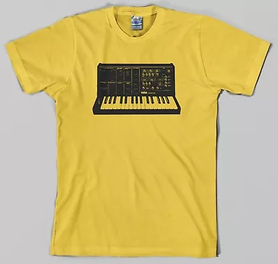 KORG MS-10 Synthesizer T Shirt Analog Moog Modular Arp 80s Synth Keyboard Piano • $10.95