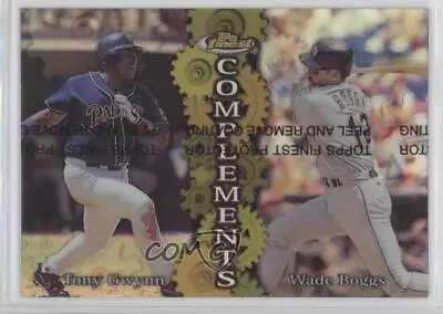 1999 Finest Complements Refractor Both Right & Left Tony Gwynn Wade Boggs HOF • $9.86