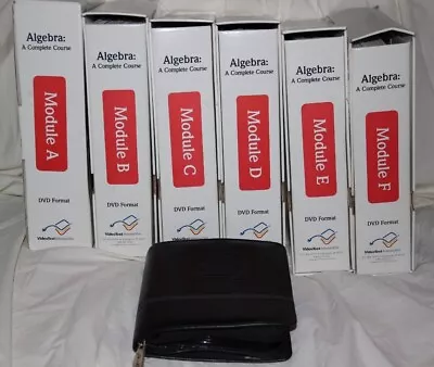 Complete VideoText Interactive Algebra Course Modules A - F With Books DVDs • $150