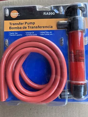 Koehler Enterprises RA990 Multi-Use Siphon Fuel Transfer Pump Kit (for Gas Oil  • $7