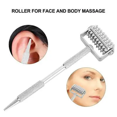 Acupuncture Point Detector Probe Face Acupoints Spring Needle Roller Massager • £5.87