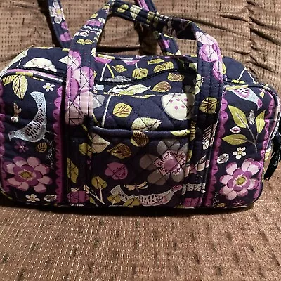 Vera Bradley Floral Nightingale Retired- 12” Satchel Purse- Very Good • $12