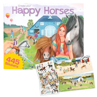 Create Your Happy Horses Sticker Book Horse Stickers Pony Activity Book DEPESCHE • £7.19