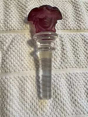 Versace Rosenthal Crystal Austria MEDUSA Purple Wine Bottle Stopper • $50