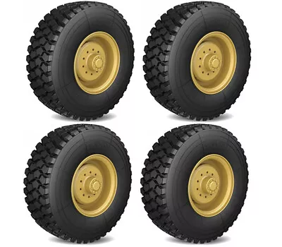 Tire & Wheels (4) For HG-P802 8X8 RC Military Truck • $29.99