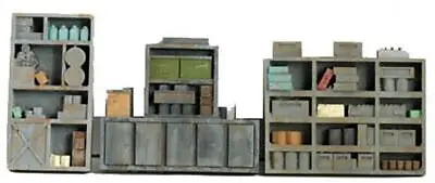 N Scale Workshelving LOADED With Detailing Finished 1/160 Scale Interior Detail • $10.29
