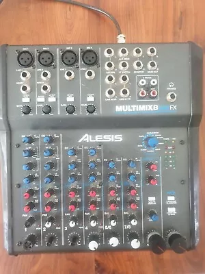 £20.98 • Buy Alesis Multimix 8 USB FX - Mixer - Working