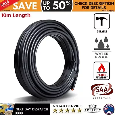 Twin Core Wire 10M 8B&S SAA 2 Sheath Electrical Automotive Copper Cable 12V • $59.82