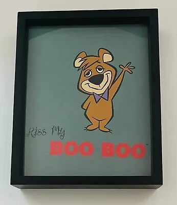 Framed Vintage Kiss My Boo Boo T Shirt~15x12x3.5in Yogi Bear Cartoon Network Art • $89.99