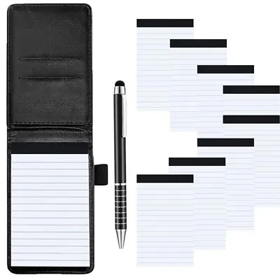 PU Leather Cover Pocket Planner A7 Notebook Small Notepad Note Book Mini Notepad • £6.79