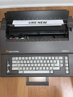 Adler Royal Meteor 2 Electronic Typewriter Tested Working With Hard  Cover • $139